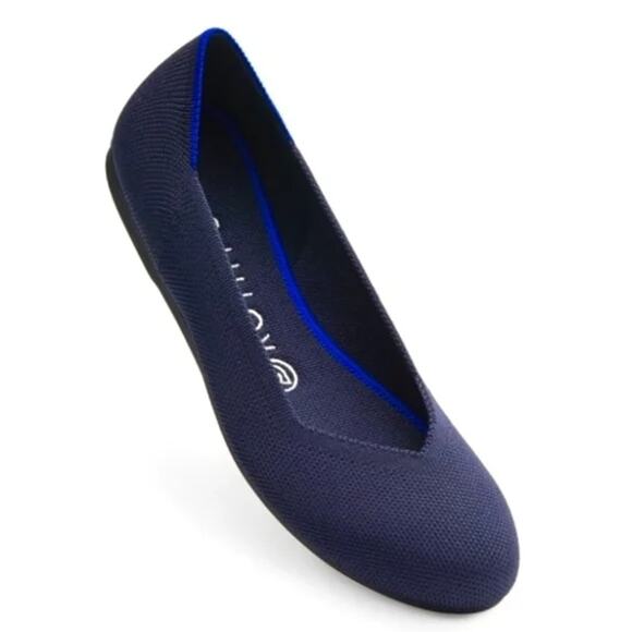 Rothy’s The Flat Maritime Navy Ballet Flats Women’s Size 9.5 Washable Shoes - Picture 1 of 6